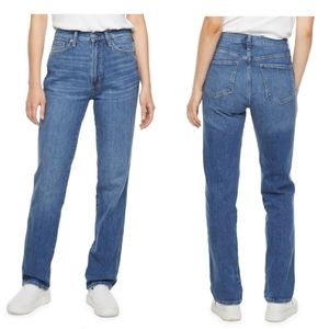 NWT Arizona Jean Co. Women Highest Rise 90s Straight Blue Jeans Size Juniors 13